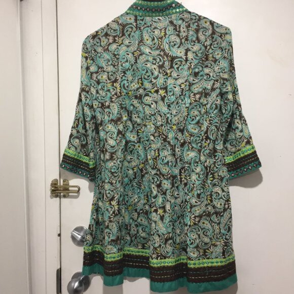 BARBARA GERWIT EMBELLISHED TALL BLOUSES SIZE S - Picture 6 of 7